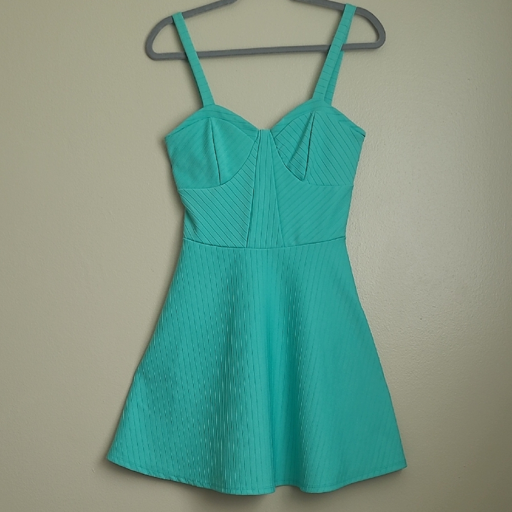 Connection 18 Aqua Sleeveless Dress